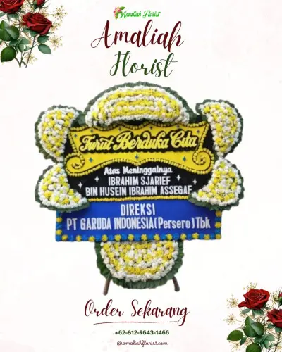 Papan Bunga Duka di Kedungdoro